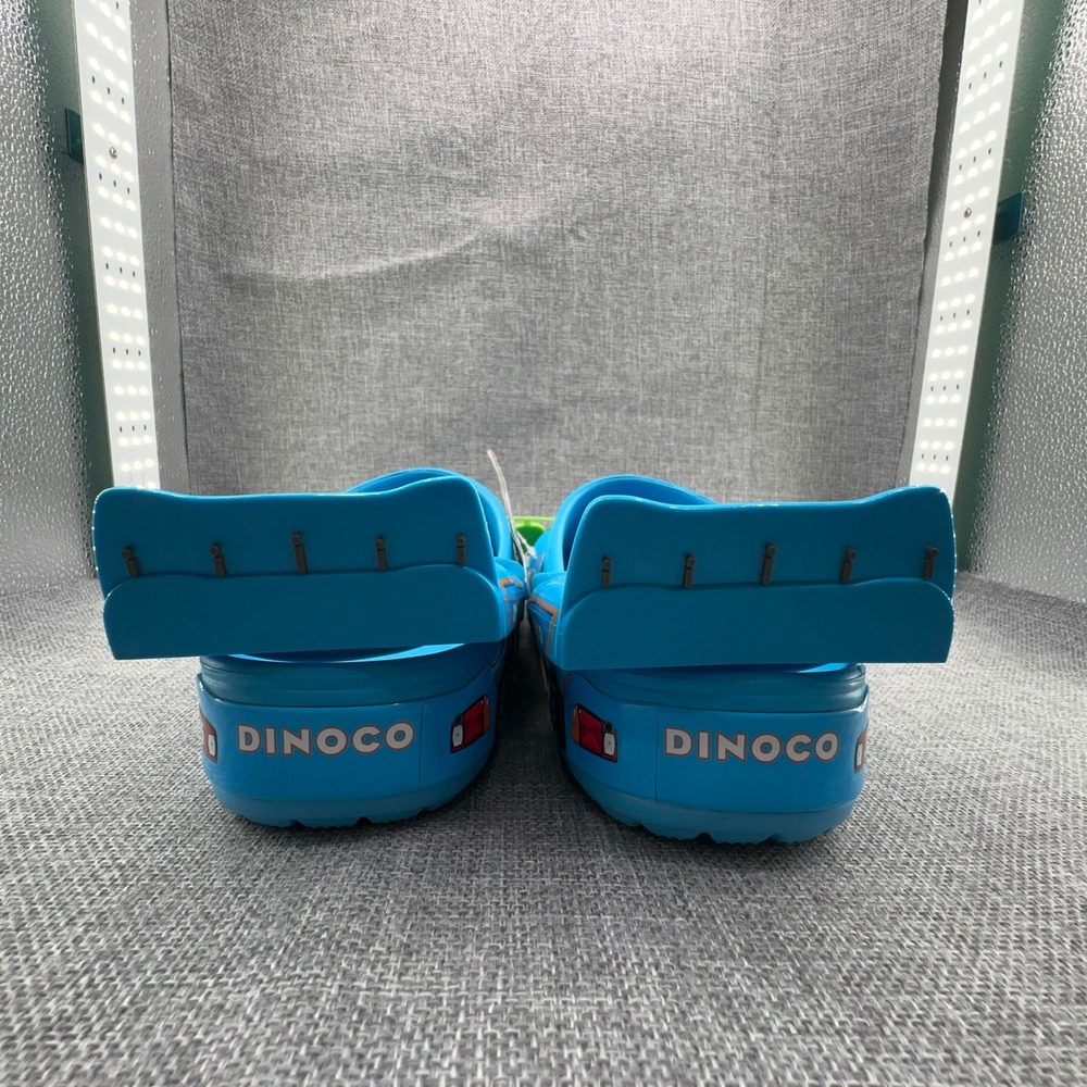 Crocs Disney Pixar Cars Lightning McQueen Dinoco Blue Light Up Clogs Women 9 NEW - Picture 5 of 10
